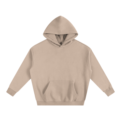 Beige hoodie on a white background