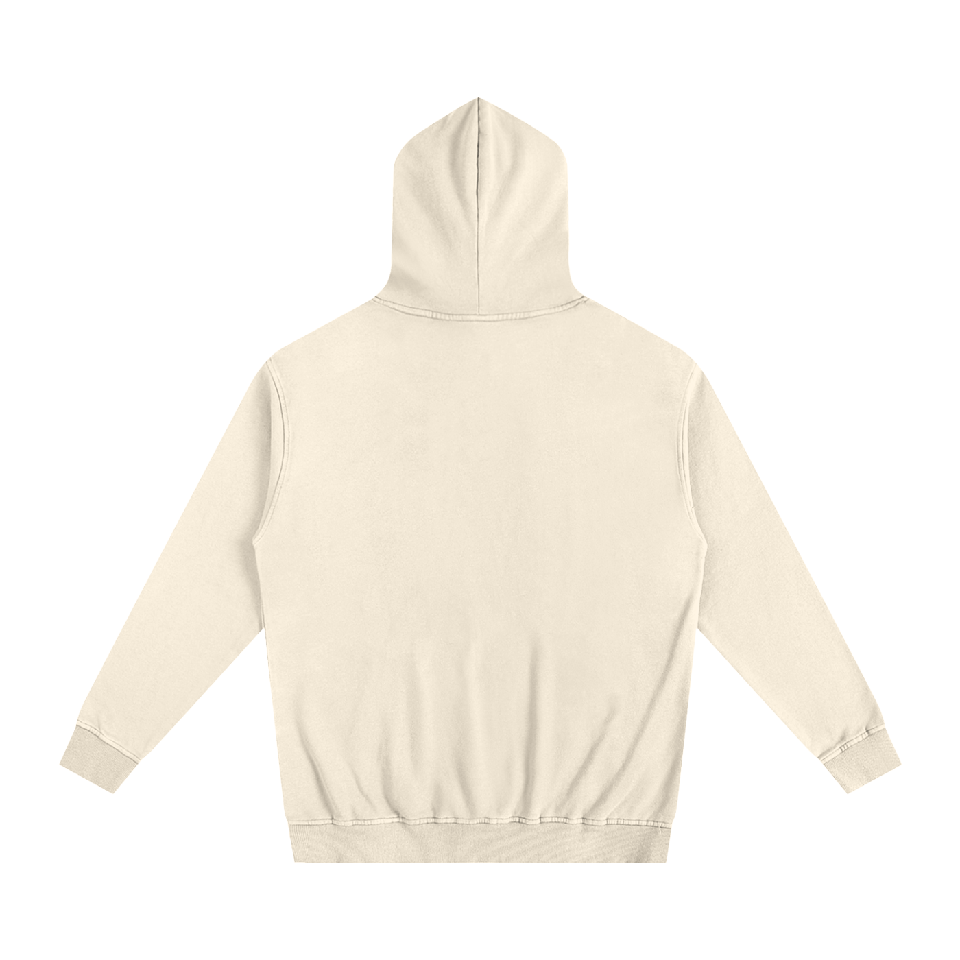 Beige hoodie on a white background
