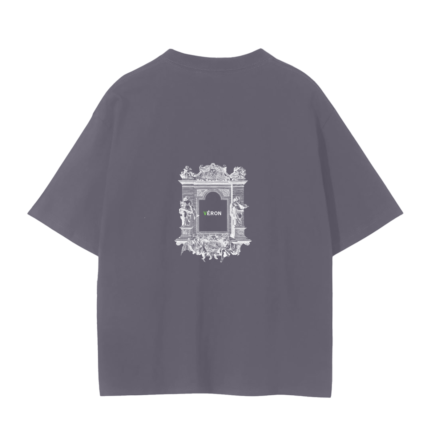 Male model styling VÉRON Portes de Lumière premium T-shirt 2
