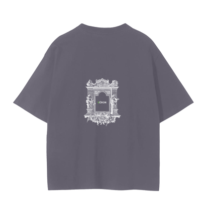 Male model styling VÉRON Portes de Lumière premium T-shirt 2