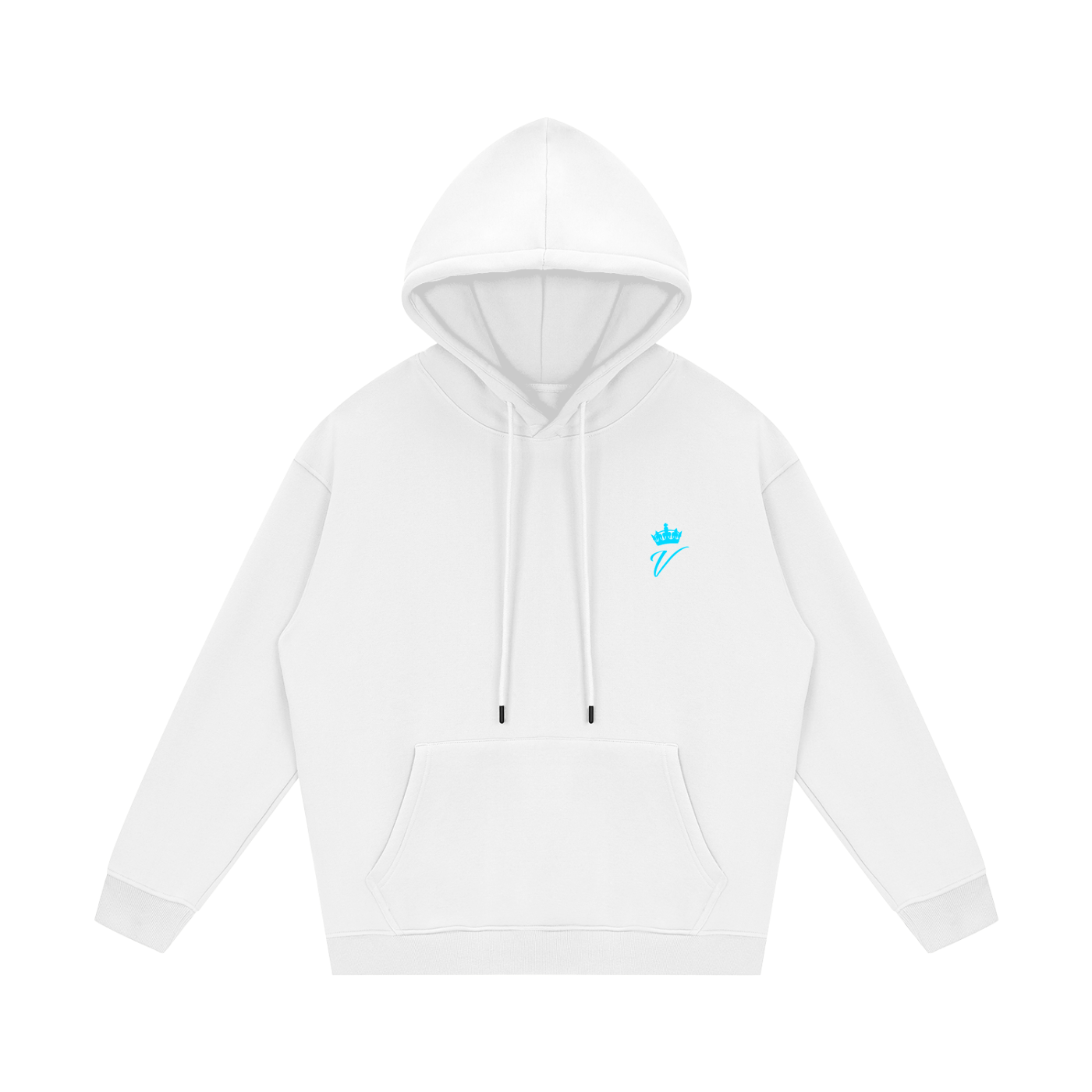 VÉRON Édelweiss Premium Hoodie front view in luxury streetwear design 1