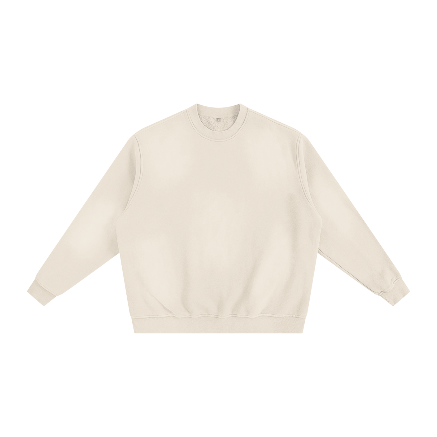 Beige sweatshirt on a white background