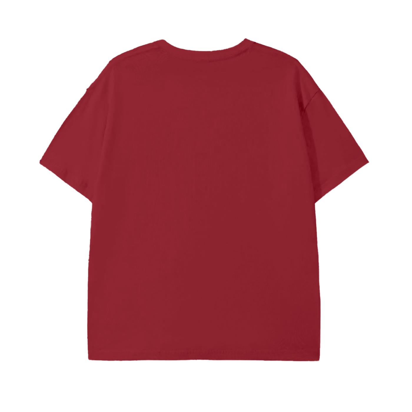 Red t-shirt on a white background