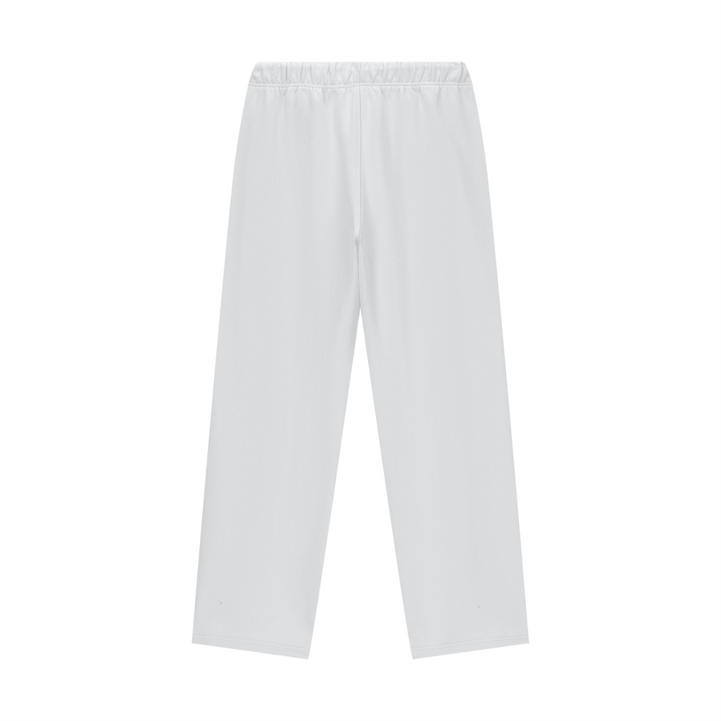 White pants on a white background