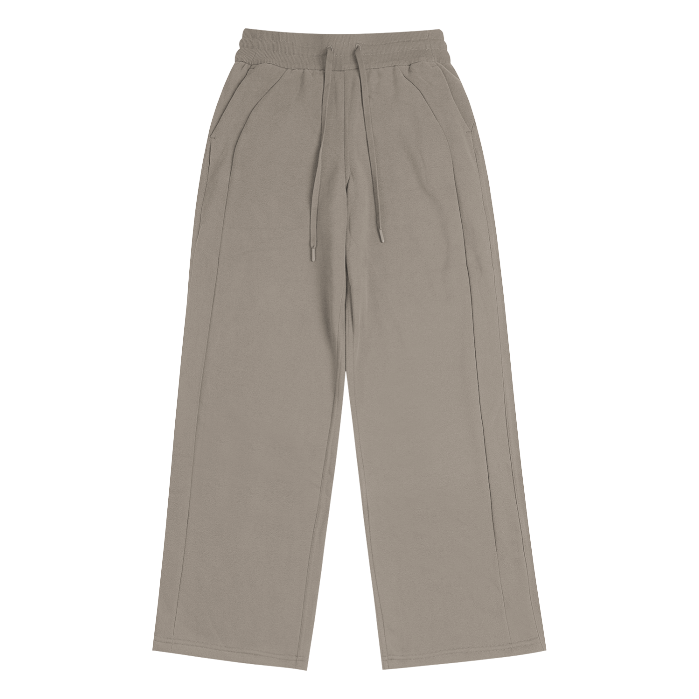 Beige pants on a white background