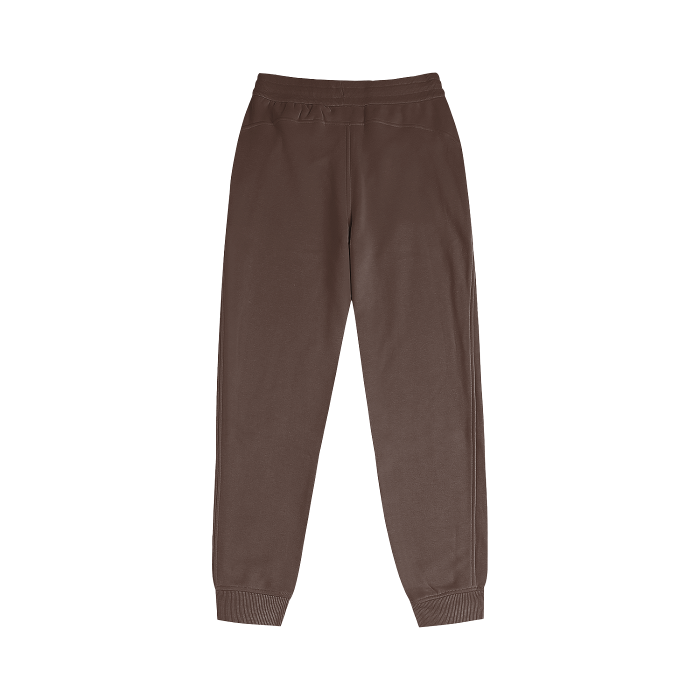 Brown sweatpants on a white background