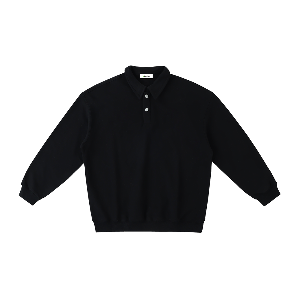 VÉRON Avenue du Charme heavyweight Polo sweatshirt 3