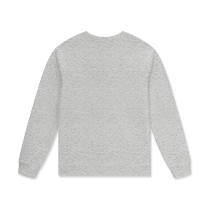 Gray sweatshirt on a white background