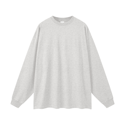 Gray long-sleeve shirt on a white background