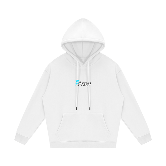 VÉRON unisex hoodie with modern fit and luxury streetwear design.

