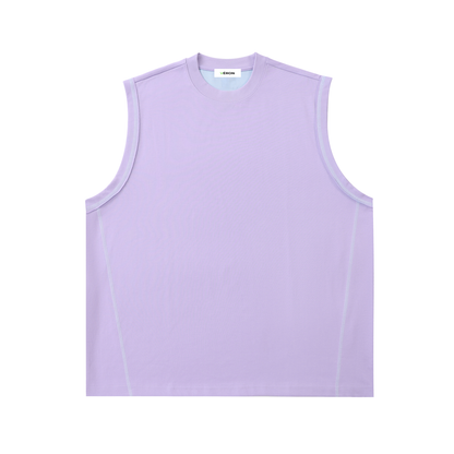 Light purple sleeveless top on a white background