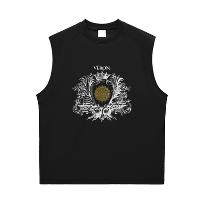 VÉRON Étoffe Précieuse unisex premium tank top front view