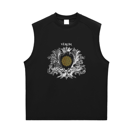 VÉRON Étoffe Précieuse unisex premium tank top front view