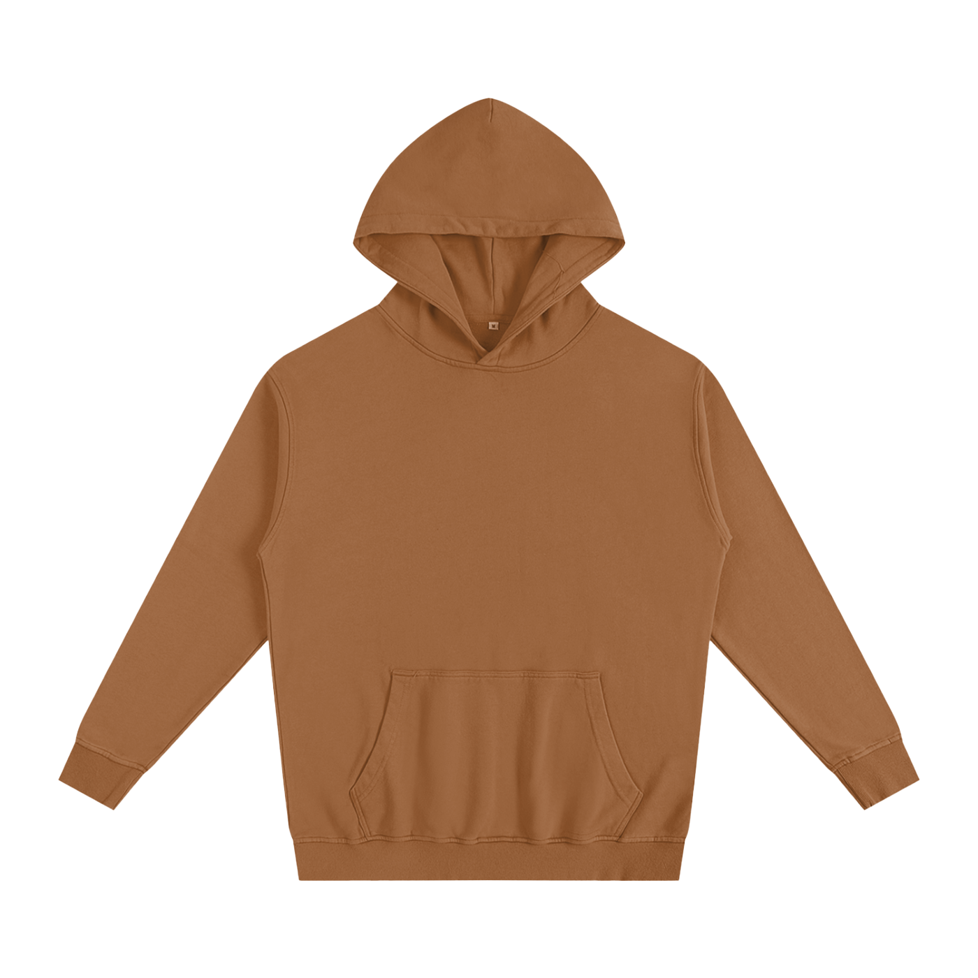 Brown hoodie on a white background