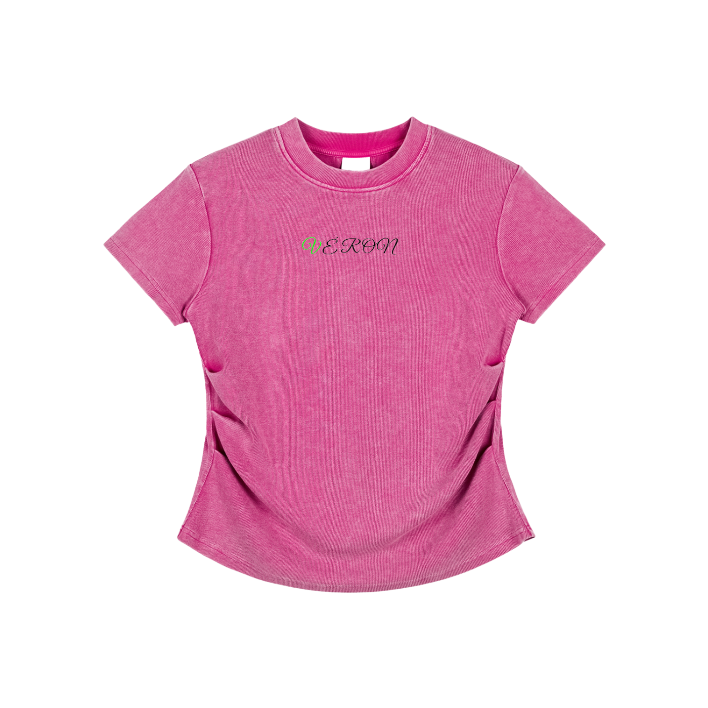 Lifestyle shot of model wearing VÉRON vintage t-shirt 3. 