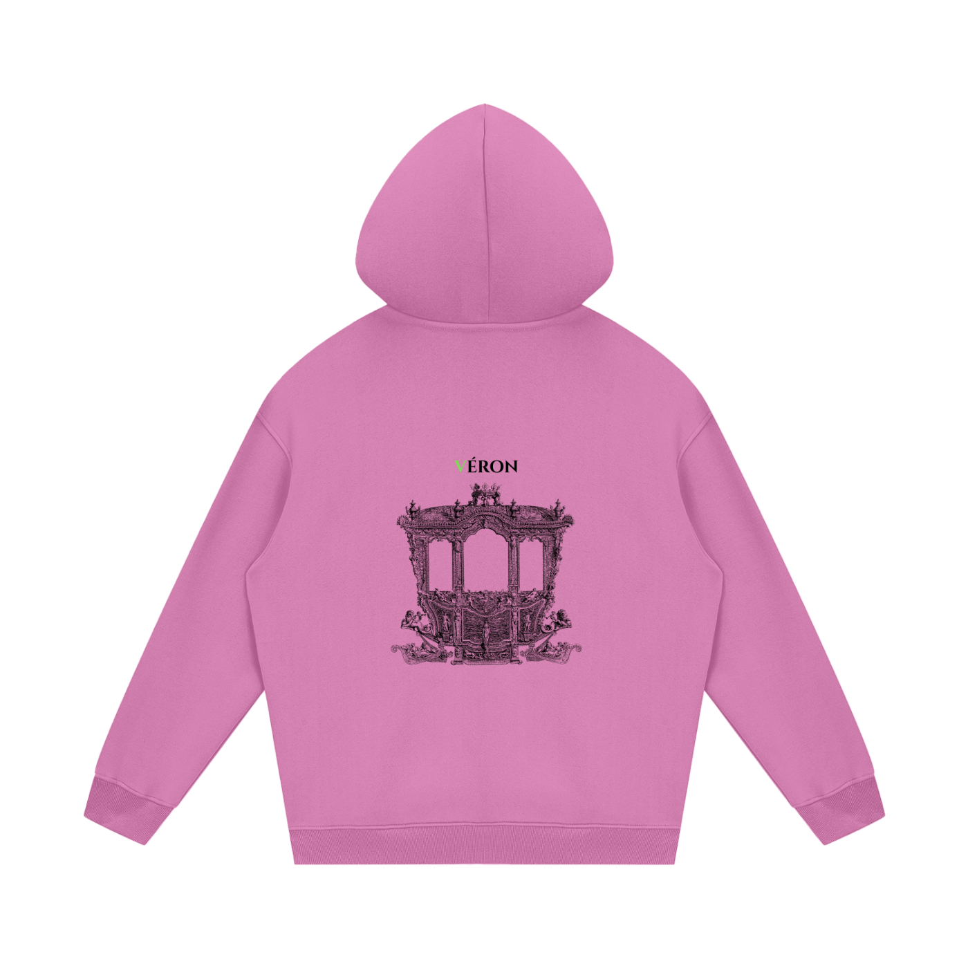 Model styling VÉRON Élixir Cristal luxury streetwear hoodie 3