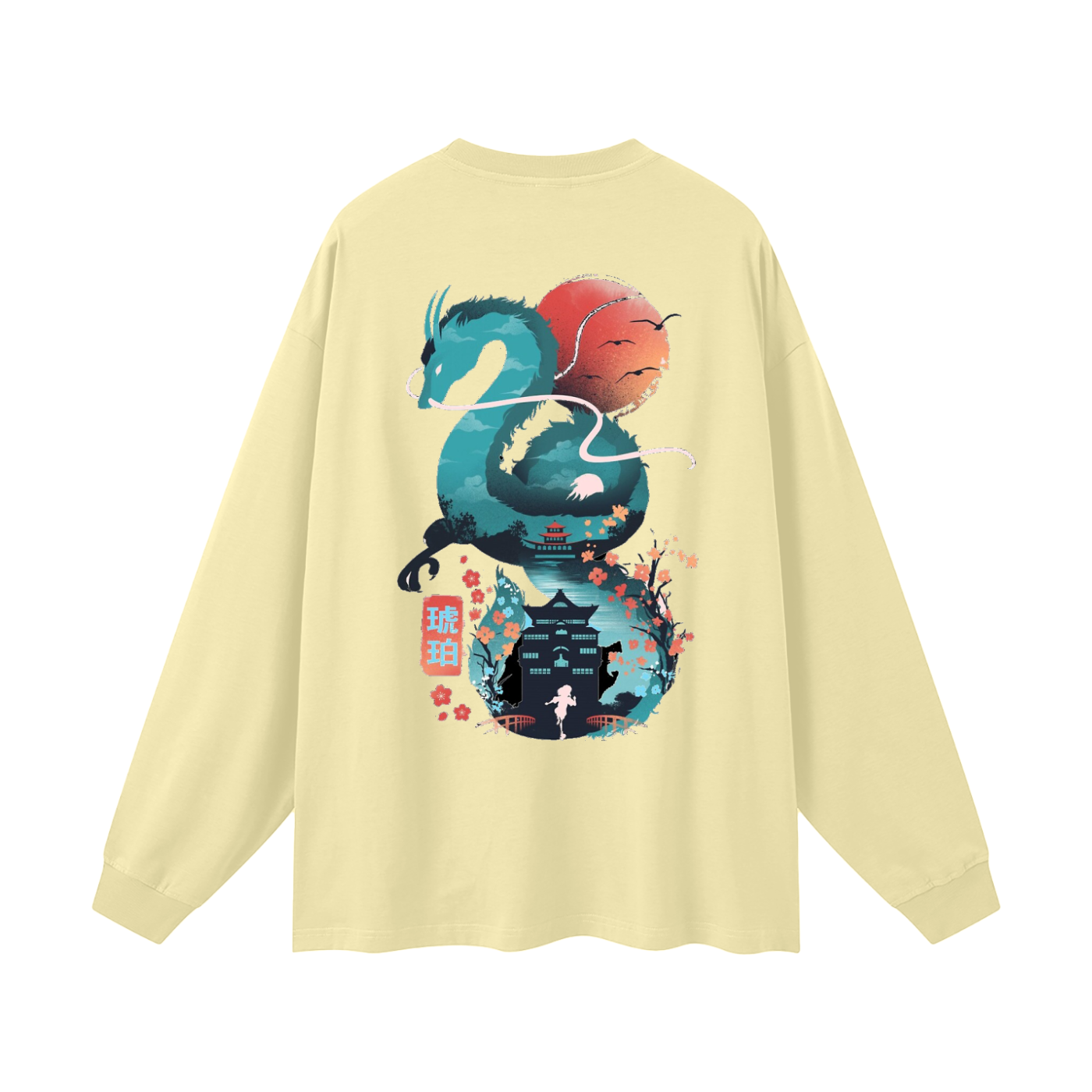 Model wearing VÉRON oversized long sleeve shirt streetwear fit 8