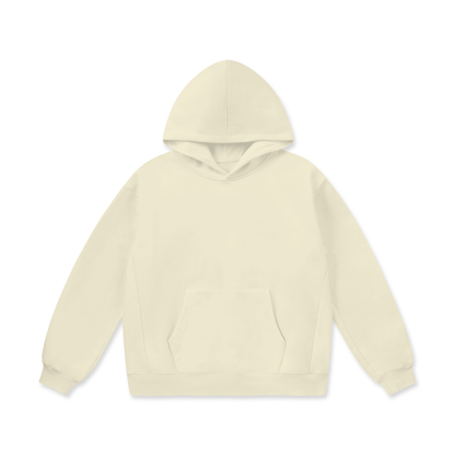 Beige hoodie on a white background