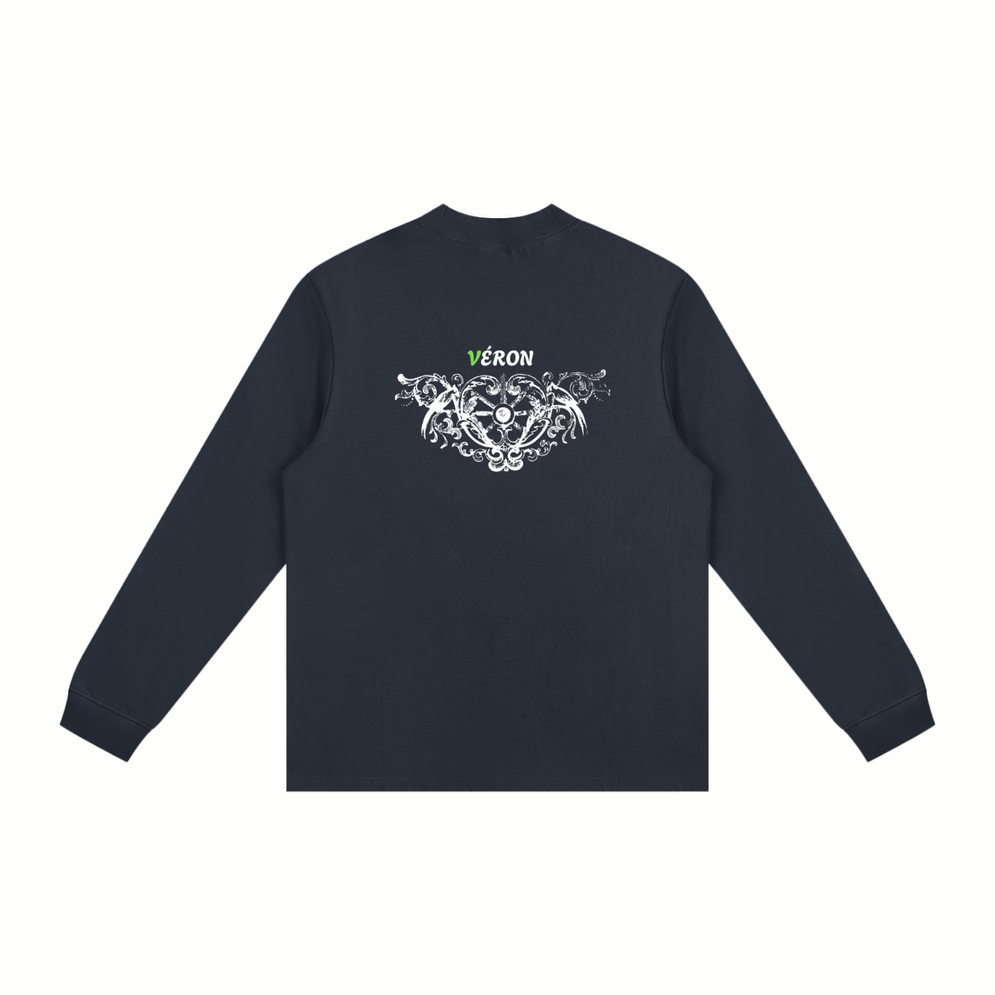 Model styling VÉRON Quai d’Orsay long sleeve with streetwear look 6