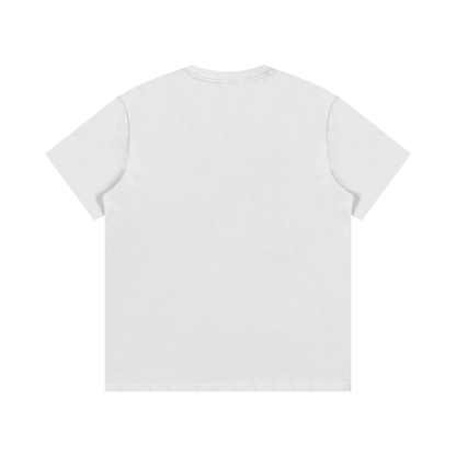 Plain white t-shirt on a white background