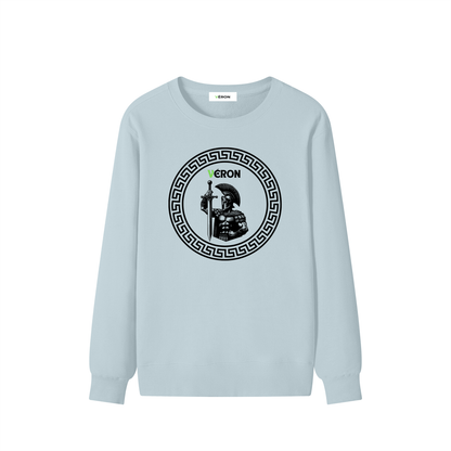 Model wearing VÉRON Le Cavalier knit sweater streetwear style 5