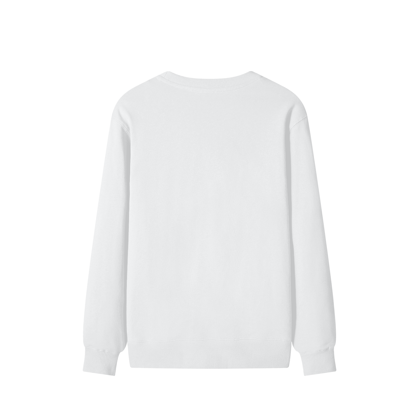 VÉRON Le PADRE premium unisex sweatshirt back view in white