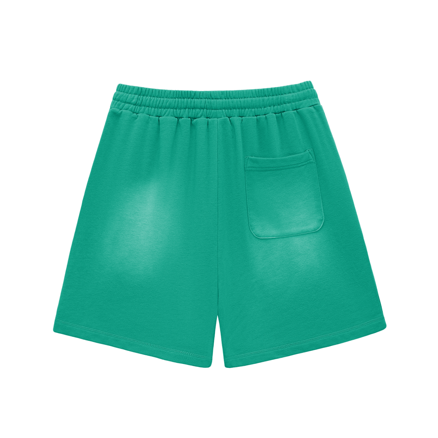 VERON Green shorts with a pocket on a white background