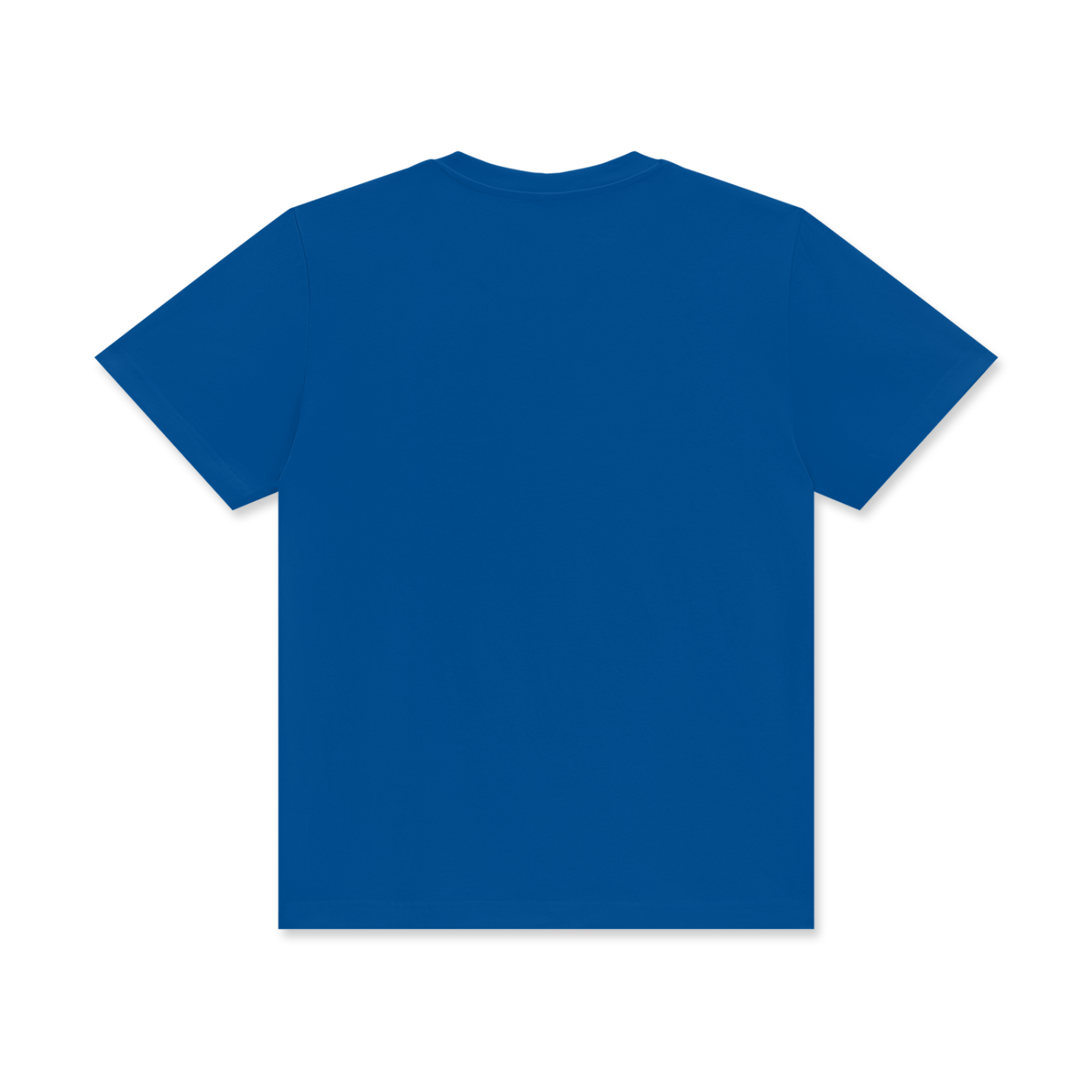 Blue t-shirt on a white background