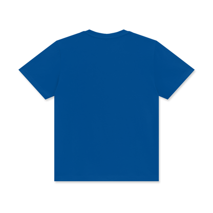 Blue t-shirt on a white background