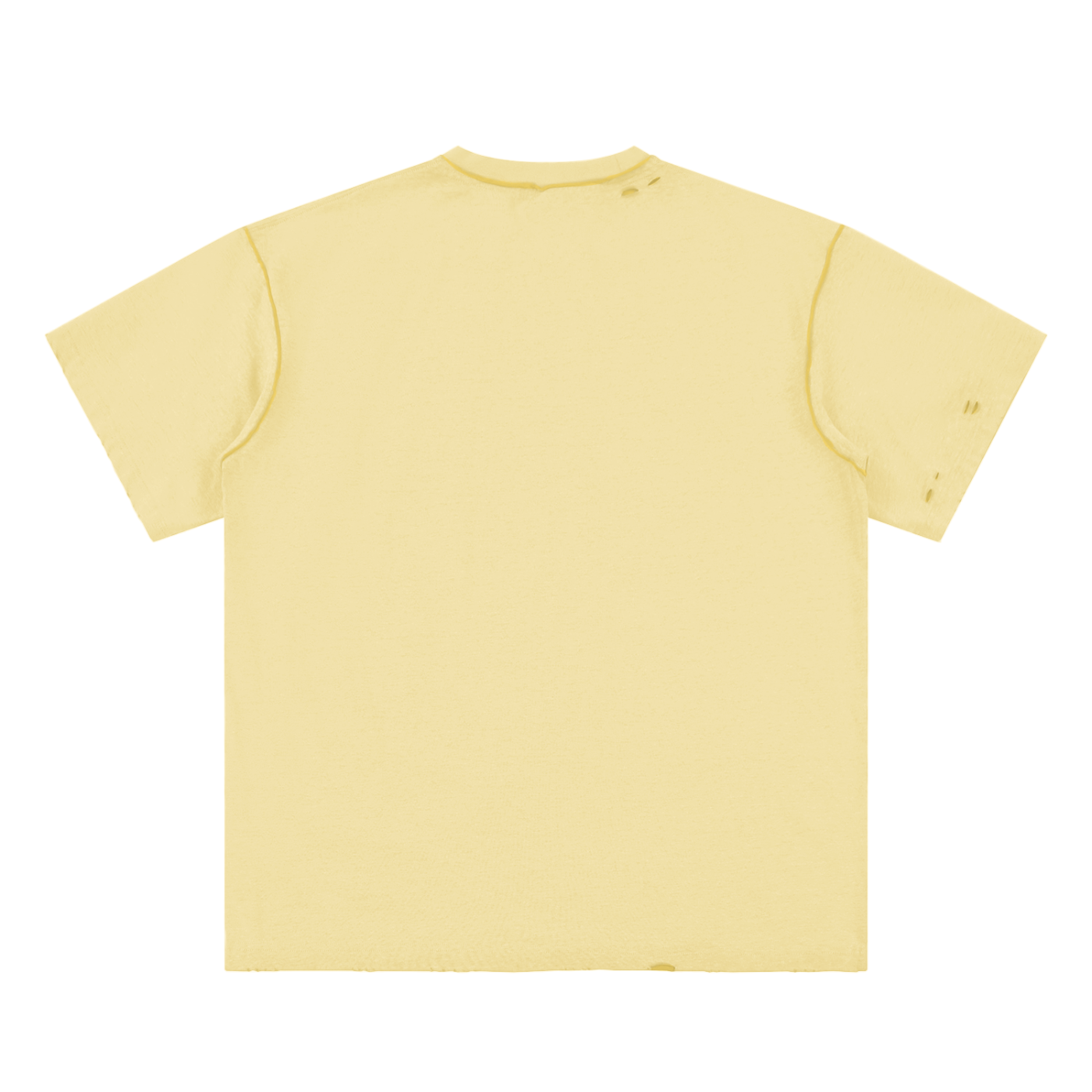 Yellow t-shirt on a white background