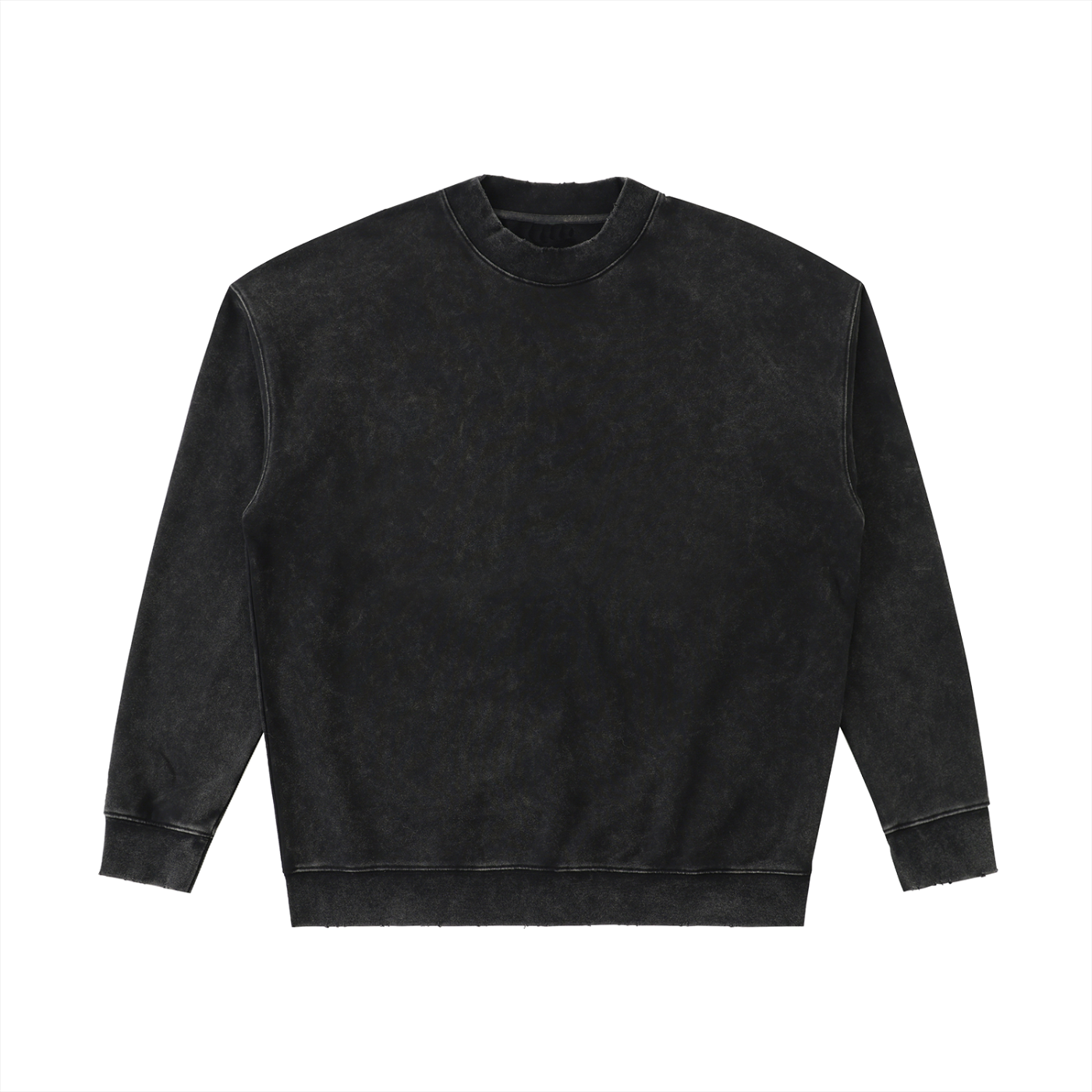 black heavyweight designer sweater for men and women 1