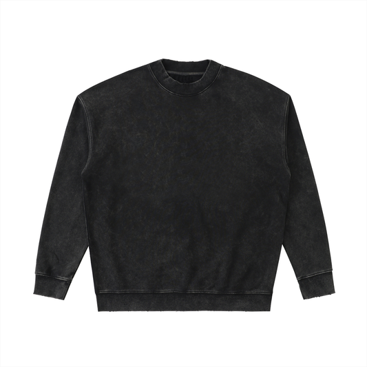 black heavyweight designer sweater for men and women 1