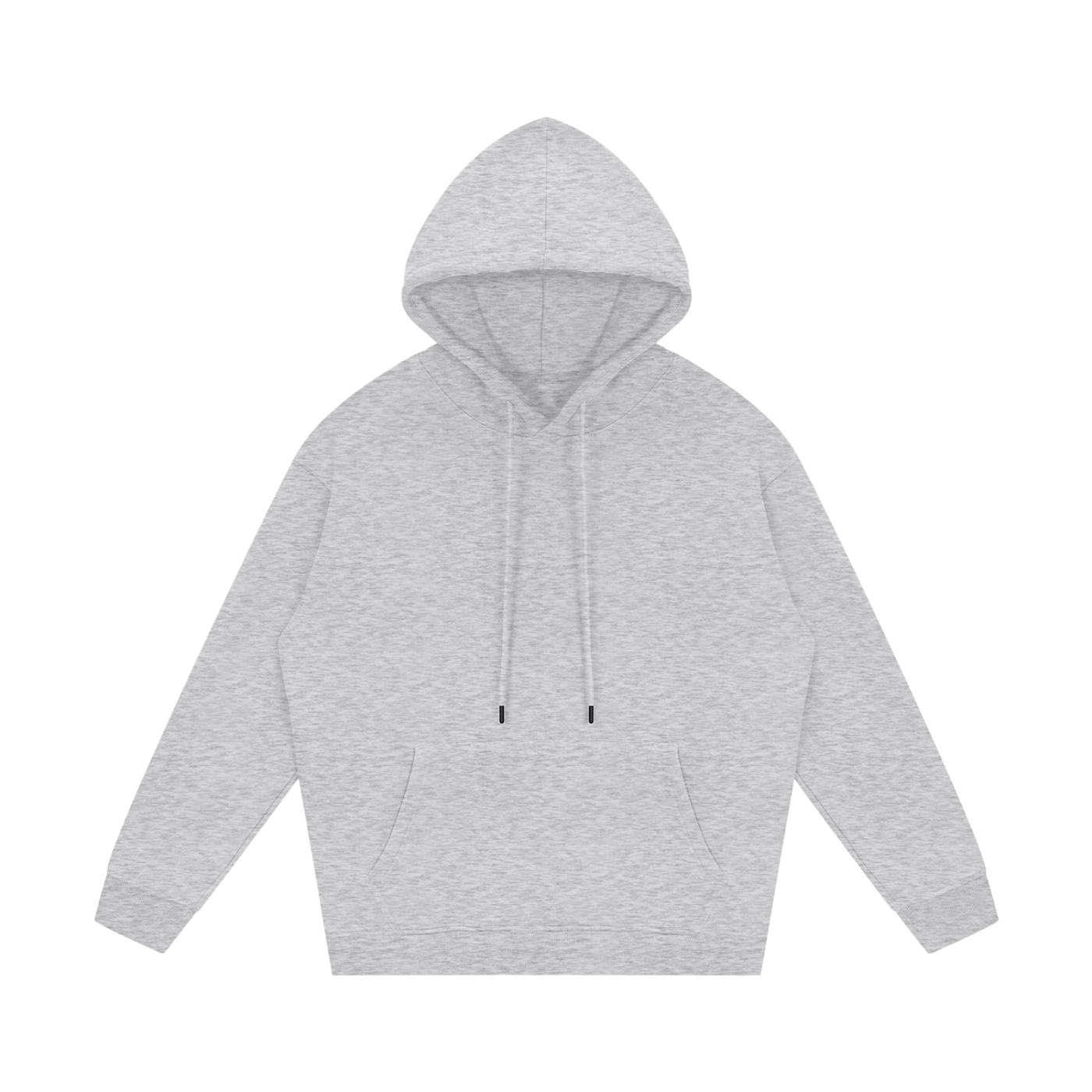 Gray hoodie on a white background