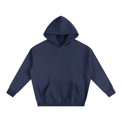 Navy blue hoodie on a white background