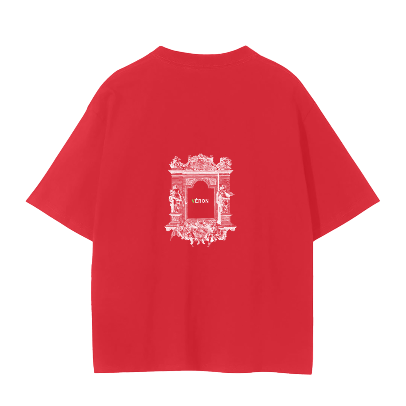 Male model styling VÉRON Portes de Lumière premium T-shirt 8