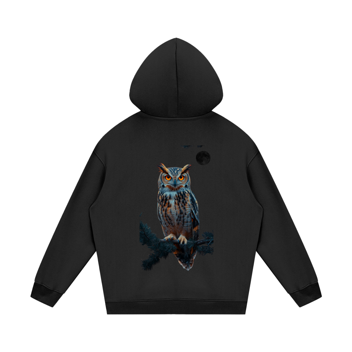 VÉRON Hibou Nocturne premium hoodie 1
