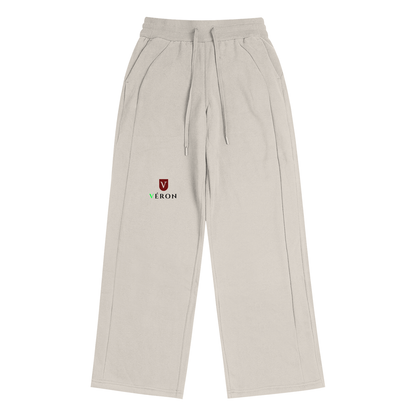 LA Plume women's comfort pants by VÉRON in beige streetwear style.

