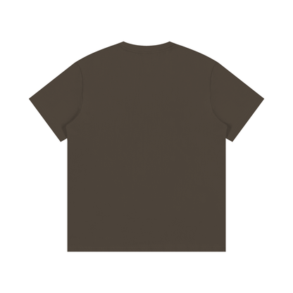 Brown t-shirt on a white background