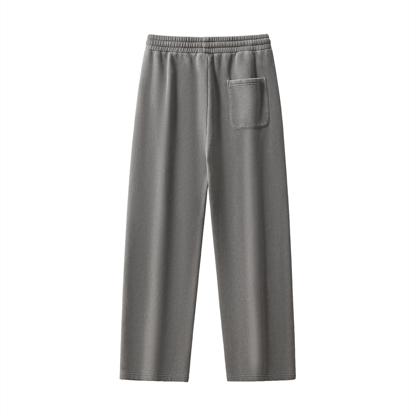 Gray sweatpants back view 