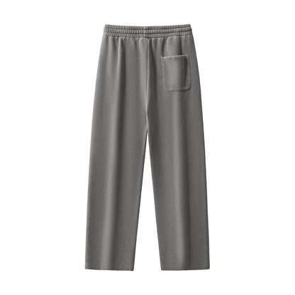 Gray sweatpants back view 