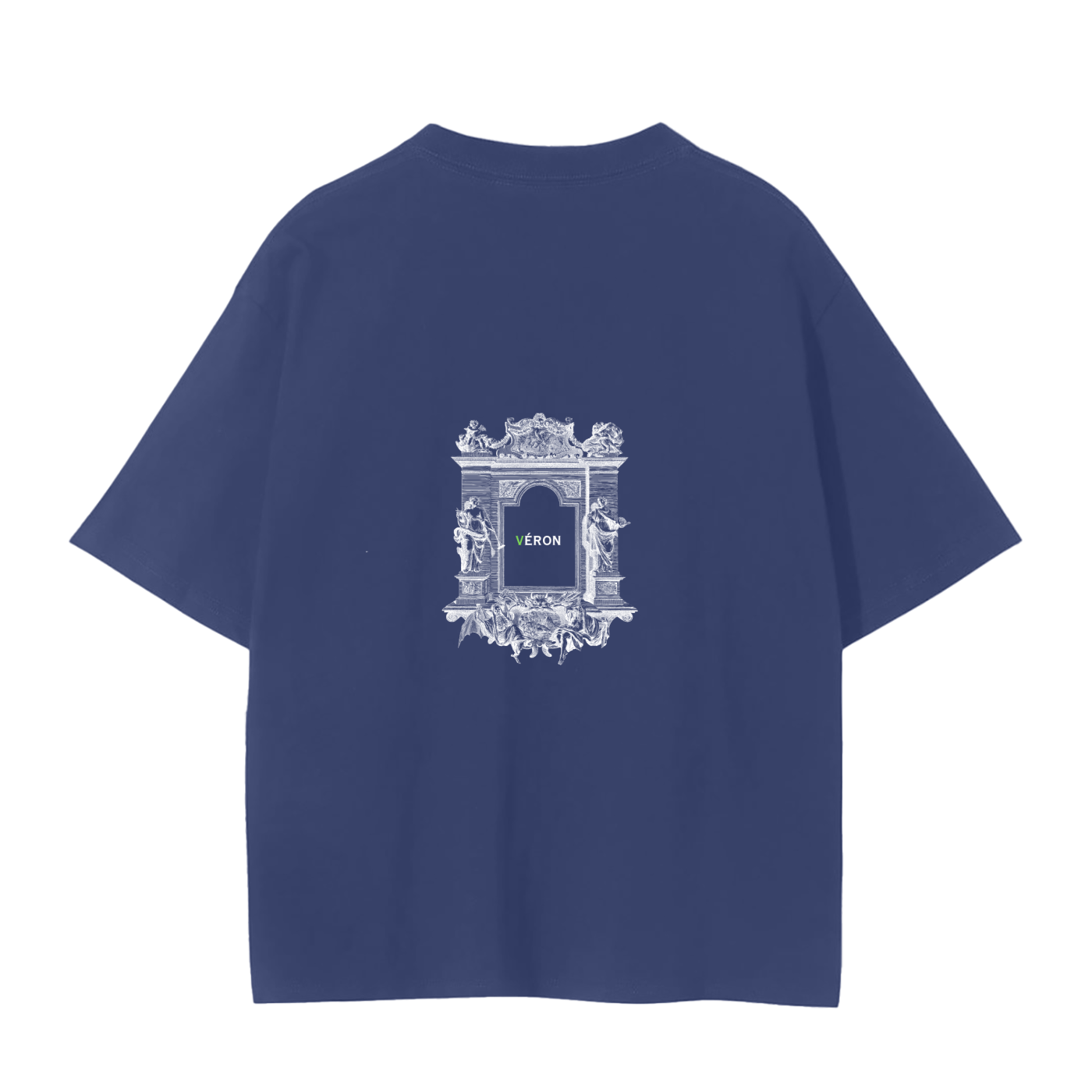 Male model styling VÉRON Portes de Lumière premium T-shirt 5
