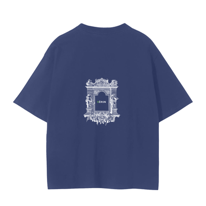 Male model styling VÉRON Portes de Lumière premium T-shirt 5