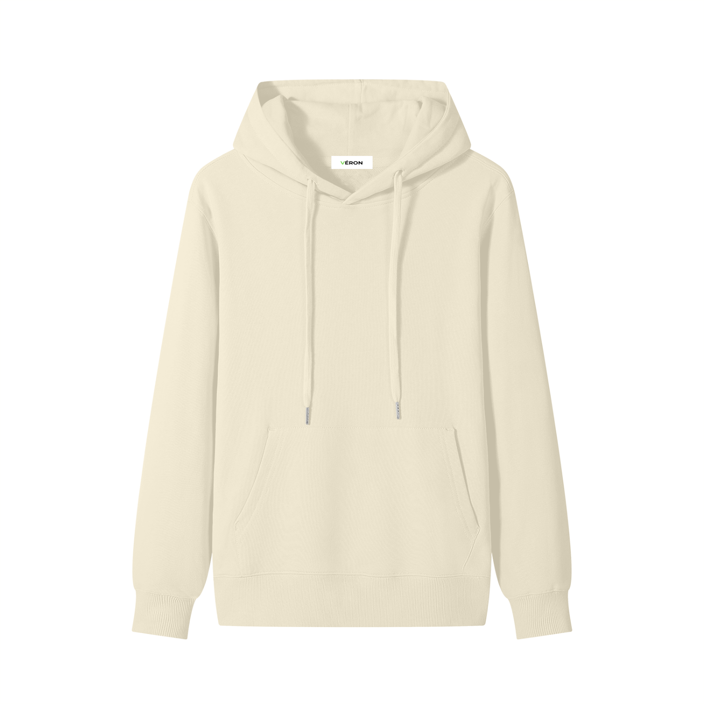 Lifestyle shot of VÉRON Quartz hoodie with minimalist streetwear vibe 