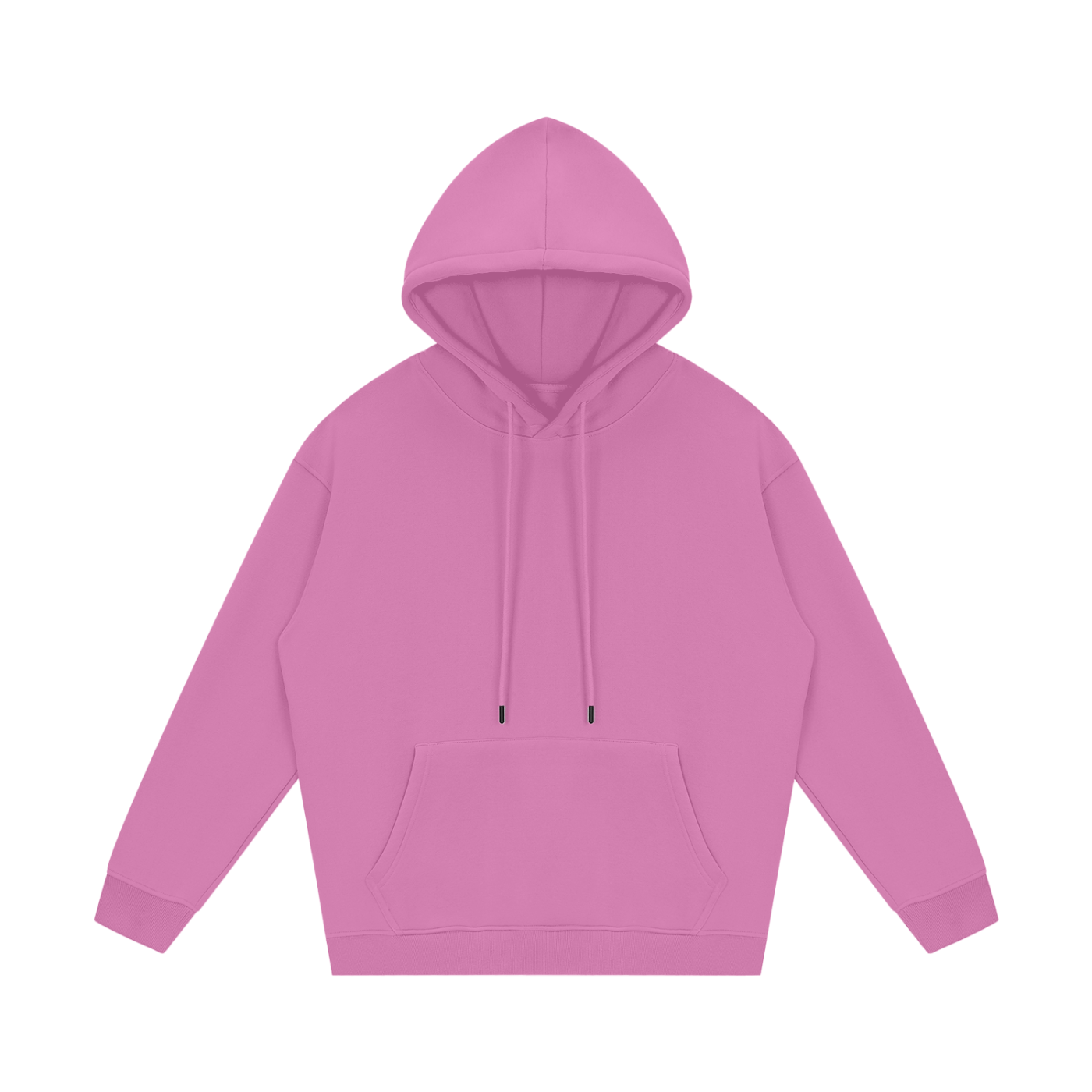 Pink hoodie on a white background