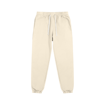 Beige sweatpants on a white background