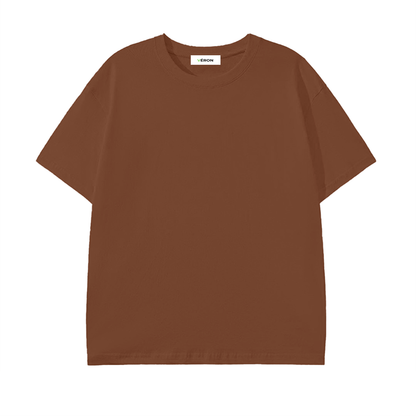 Brown t-shirt on a white background