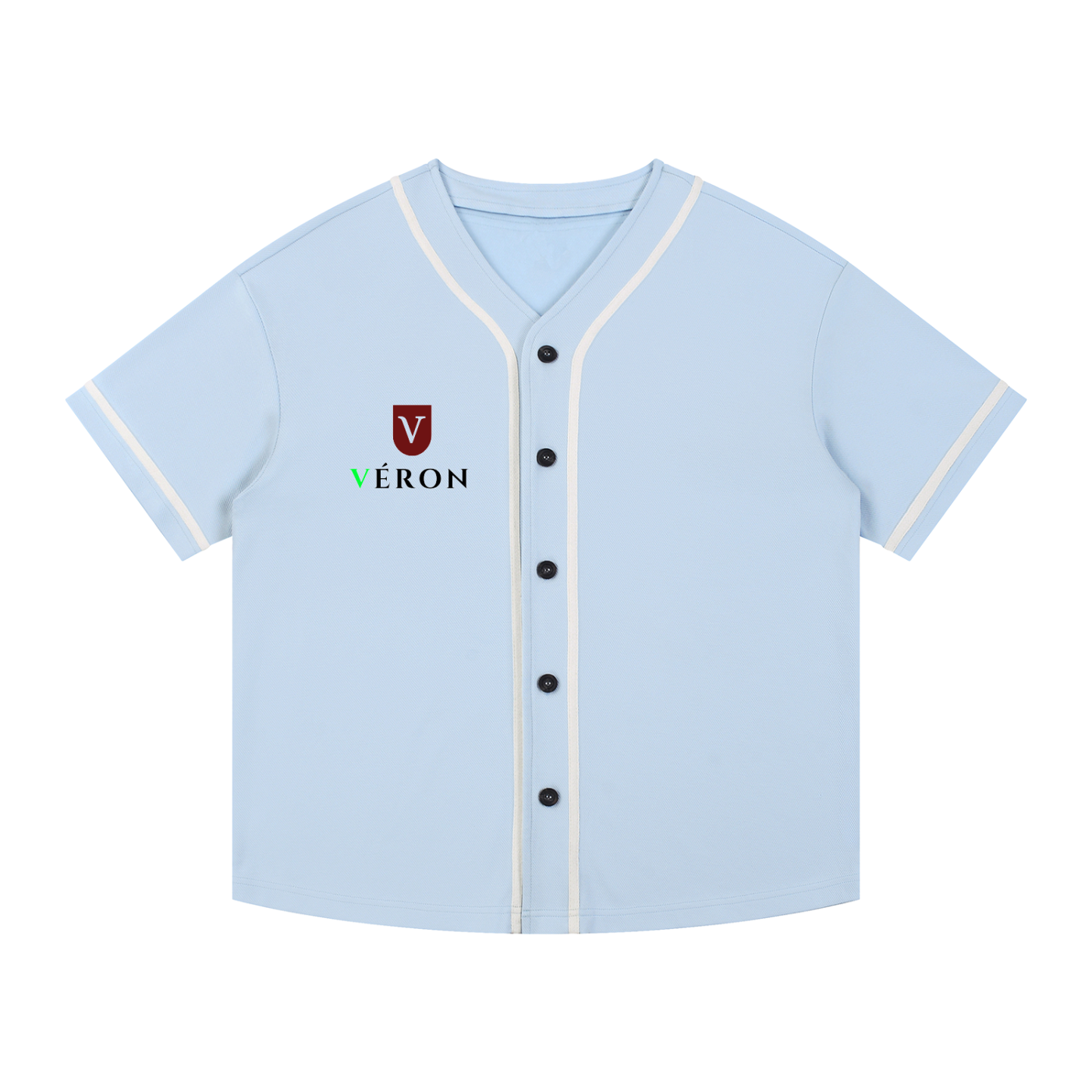 Paris-inspired streetwear VÉRON shirt worn by male and female models 5. 

