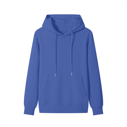 Blue hoodie on a white background
