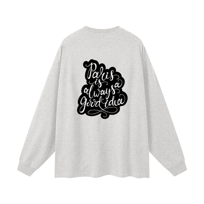 Luxury high-quality oversized long sleeve shirt by VÉRON Paris 10