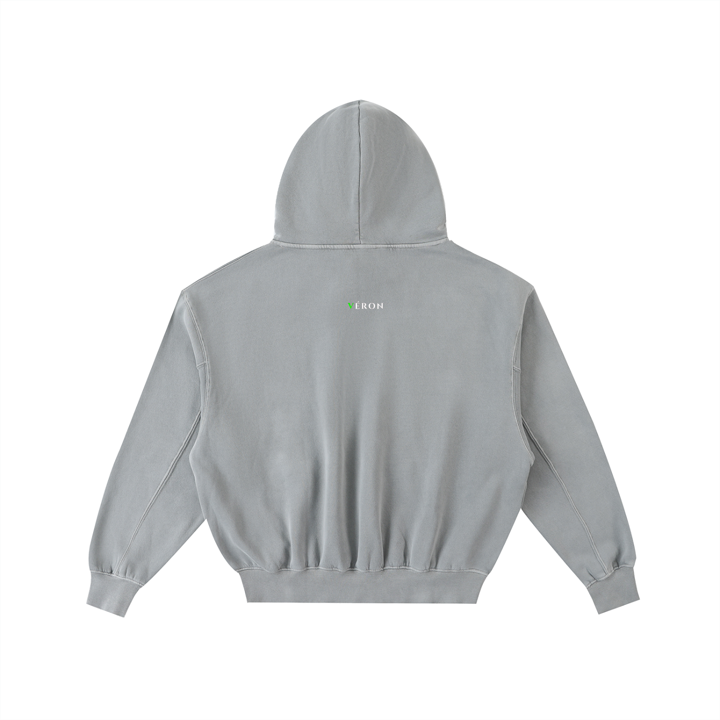 VERON Gray hoodie back view